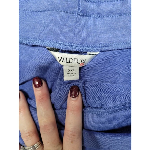 Wildfox Light Blue Drawstring Relax Straight Leg Joggers Size XXL - Picture 4 of 4